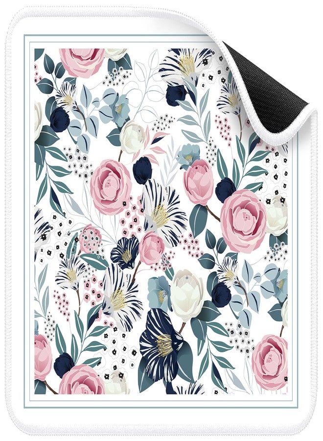 Deyimmei Mahjong Mat for Table - Non-Slip Mahjong Table Cover with Storage Pockets, Perfect Mahjong Accessories & Gifts for Women, Men, and Mahjong Enthusiasts (Rose Whispers) - Image 1